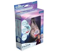 LEXIBOOK, Frozen, Relojes Walkie-Talkies, 2 Piezas, Alcance hasta 200m/600 pies, Linterna, brújula, Recargable, Azul/Morado, DMWTW1FZ