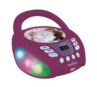 Lexibook, Frozen, Reproductor de CD Bluetooth, Portátil, Efectos de luz Multicolor, Micrófono, Toma Auxiliar, Funciona con Corriente alterna o con Pilas, Niñas, Niños, Morado, RCD109FZ