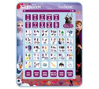 Lexibook Frozen Tablet Educativa Parlante Bilingüe Juguete para Aprender Letras, numeros, Vocabulario y música, Idiomas Portugués/Inglès, Azul, Medium