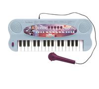 LEXIBOOK Teclado electrónico Frozen 2 Elsa Anna Olaf, Piano de 32 Teclas, Micrófono para Cantar, 22 Canciones de demostración, operado con batería, Azul/Púrpura, K703FZLXB