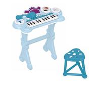 LEXIBOOK Frozen Teclado electrónico, Asiento, micrófono, Reproductor de MP3, Efectos de Sonido, melodías de demostración, Morado/Azul, K707FZLXB
