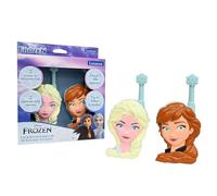 LEXIBOOK, Frozen, Walkie-Talkies 3D, TW18FZLXB | Alcance 500m, 2 canales, clip cinturón, Anna y Elsa, azul