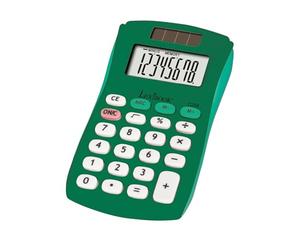 Lexibook, FRUITIES® Calculadora de Bolsillo, 8 dígitos, 4 Operaciones, Funciones básicas y avanzadas, Alimentación Solar y a Pilas, Verde, C208B