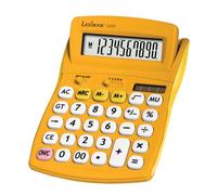 Lexibook, FRUITIES® Calculadora de sobremesa con Pantalla basculante, 10 dígitos, Funciones básicas y avanzadas, Teclas Grandes, Alimentación Solar y a Pilas, Amarillo, C210D