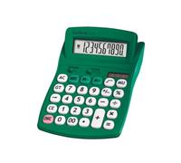 LEXIBOOK - FRUITIES® Calculadora de sobremesa con Pantalla inclinable, 10 dígitos, Funciones básicas y avanzadas, Teclas Grandes, Alimentación Solar y a Pilas, Verde, C210BLXB