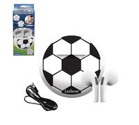 LEXIBOOK, Fútbol, Auriculares estéreo inalámbricos, Sonido, Micrófono Integrado, Controles táctiles, Estuche de Carga, Sonido Limitado a 85 dB, Negro/Blanco, HPBT05FO