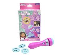 LEXIBOOK, Gabby's Dollhouse, Proyector de Historias y luz de Linterna, Proyecta 24 imágenes de la Serie de TV de La Casa de Muñecas de Gabby con 3 Discos, Rosa/Azul, LTC050GDHLXB