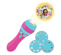 LEXIBOOK, Gabby's Dollhouse, Proyector de Historias y luz de Linterna, Proyecta 24 imágenes de la Serie de TV de La Casa de Muñecas de Gabby con 3 Discos, Rosa/Azul, LTC050GDH