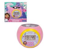 LEXiBOOK, Gabby's Dollhouse - Reloj Despertador con función de Alarma y repetición, luz Nocturna con Temporizador, Pantalla LCD, Funciona con Pilas, Color Rosa, RL977GDH