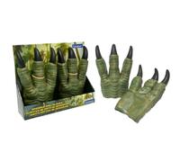 Lexibook, Guantes de Pata de Dinosaurio, Patrón de Piel Realista, Talla Universal para niños y Adultos, Accesorio de Disfraz para Juegos de rol y Disfraces, Verde, RPDINO02LXB