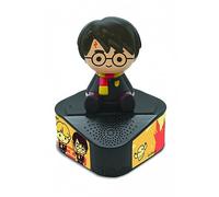 LEXIBOOK, Harry Potter, Altavoz con figurita Luminosa, Bluetooth 5.0, Puerto USB/USB Tipo C, Negro/Amarillo, BTD80HP