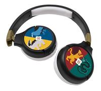 LEXIBOOK, Harry Potter, Auriculares Bluetooth, HPBT010HPLXB | Bluetooth y cable 2 en 1, volumen seguro, plegables, negro/gris
