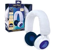 LEXIBOOK, Harry Potter Auriculares BT Hedwig LED, Blanco | Audio Bluetooth 5.3 y con cable, volumen seguro de 85 dB, micrófono y diseño plegable ajustable, HPBT015HP1LXB