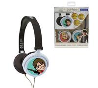 LEXIBOOK Harry Potter Auriculares estéreo, Potencia Apta para niños, Plegable y Ajustable, Blanco/Dorado, HP015HPLXB