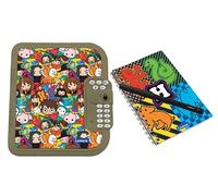 LEXIBOOK, Harry Potter, Diario Electrónico Secreto, SD50HP | Boli y cuaderno incluidos, interactivo, con contraseña, efectos sonido, dorado/negro