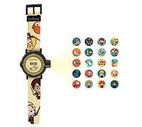 Lexibook Montre Bracelet Ajustable écran Digital avec 20 Projections de l'univers Harry Potter-pour Enfant-Noir et Doré, DMW050HP