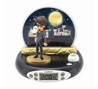 LEXIBOOK Warner, Reloj Despertador con proyector Harry Potter, Luz de Noche incorporada, proyección de Tiempo en el Techo,Efectos de Sonido, Funciona con batería, RP500HPLXB