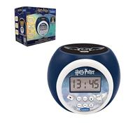 LEXiBOOK, Hedwig RL977HP1 - Reloj Despertador con proyector | Proyección de celda, temporizador, pantalla LCD, repetición, funciona con pilas, azul oscuro
