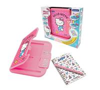 LEXIBOOK, Hello Kitty, Diario Electrónico Secreto, SD50HKLXB | Boli y cuaderno incluidos, interactivo, con contraseña, efectos sonido, rosa/blanco