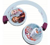 Lexibook Auriculares infantiles Disney Frozen HPBT010FZ 2en1 Bluetooth/cable, plegables Azul/Violeta