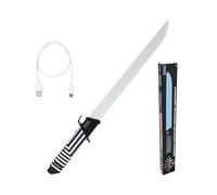 Lexibook, Sable Interactivo Que reacciona al Movimiento, 4 Modos de luz, se Ilumina en 8 Colores, Efectos de Sonido de Batalla, batería Recargable, Talla única (RP20)