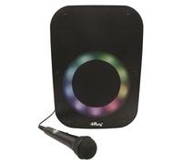 Lexibook, iParty, Altavoz Bluetooth®, con Efectos de luz, micrófono, batería Recargable, Negro, K8210