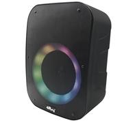 Lexibook Lexibook-3380743097114 Atavoz IParty Bluetooth, con Efectos Luminosos, Micrófono, Batería Recargable, Negro (K8210)