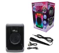 LEXIBOOK, iParty®, Altavoz Bluetooth® portátil con micrófono, Volumen de Sonido Potente, Efectos de luz Multicolor, Batería Recargable, K8320