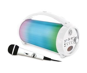 Lexibook iParty Altavoz Portátil Bluetooth con Efectos Luminosos, Micrófono y Cable Extraíble