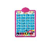 LEXIBOOK JCMAT10DPi1 Disney Princess Bilingüe Educational Poster, Vocabulario, Música, Prueba