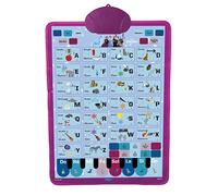 LEXIBOOK JCMAT10FZi1 Frozen Bilingüe Educational Poster, Vocabulario, Música, Prueba