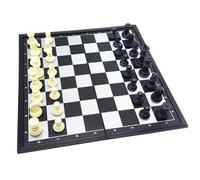 Lexibook Juego de ajedrez Chessman Classic CGM320 magnético y plegable 32 piezas Negro/Gris