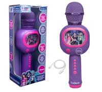 LEXIBOOK, K-Pop Academy, Micrófono Karaoke Bluetooth, Morado, MIC290KPLXB | Micrófono karaoke inalámbrico con altavoz, luces, Bluetooth, 4 efectos de voz y carga USB-C.