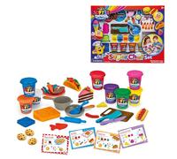 LEXIBOOK, Kit de Masa para Modelar Suave y Maleable Super Chef, CRDOUGH16