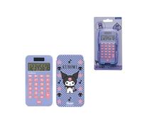 Lexibook, Kuromi, Calculadora de Bolsillo de 8 dígitos con Cubierta Protectora, Doble alimentación Solar y batería, Apagado automático, Diseño Compacto, Uso Diario, Morado, C45HK1LXB