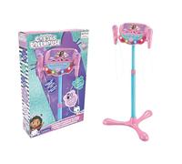 Lexibook, La Casa de Muñecas de Gabby, Altavoz Bluetooth Luminoso sobre Soporte para niños, Juego Musical, Altura Ajustable, Efectos de luz, 2 micrófonos incluidos, S160GDHLXB