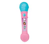 Lexibook, La Casa de Muñecas de Gabby, Micrófono Luminoso para niños, Juguete Musical, Altavoz Integrado, Efectos de luz, melodías de demostración Incluidas, Rosa/Azul, MIC80GDH