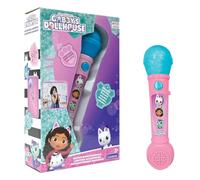 LEXIBOOK, La Casa de Muñecas de Gabby, Micrófono Luminoso para niños, Juguete Musical, Altavoz Integrado, Efectos de luz, melodías de demostración Incluidas, Rosa/Azul, MIC80GDHLXB