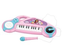 Lexibook, La Casa de Muñecas de Gabby, Piano electrónico para niños con Efectos Luminosos, micrófono, batería, Altavoz Integrado, melodías de demostración, Lector DJ, Rosa/Azul, K704GDH