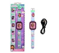LEXIBOOK, La Casa de Muñecas de Gabby, Reloj con cámara Selfie, Pantalla táctil HD, Cámara 720p, Reproductor MP3, Altavoz Integrado, Dictáfono, Podómetro, 5 Juegos, Rosa/Azul, DMW070GDHLXB