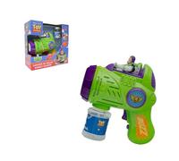 LEXIBOOK, Lanzador de Burbujas Electrónico Disney Toy Story, Figura de Personaje 3D, Efectos de Luz y Sonido, Solución de Burbujas de 100 ml Incluida, Verde/Morado, PRB30TSLXB