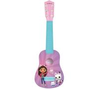Lexibook LEX3380743105505 Mi Primera Guitarra Gabby y la Casa Mágica 53cm Guía de aprendizaje incluida
