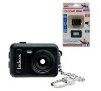 LEXiBOOK, Llavero en miniatura con cámara digital, memoria flash integrada, fotos y videos, tamaño compacto, fácil de llevar, negro, DJKC76BK