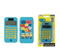 LEXIBOOK, Los Minions, Calculadora de Bolsillo, C45DESLXB | Funda protectora, funciones avanzadas, funciona con pilas, azul/amarillo