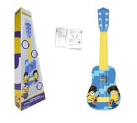 Lexibook, Los Minions Mi Primera Guitarra, K200DES | Guitarra 53 cm, 6 cuerdas nailon, guía de aprendizaje, azul/amarillo