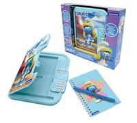 LEXIBOOK, Los Pitufos, Agenda electrónica Los Pitufos con bolígrafo y Cuaderno incluidos, interactiva, contraseña, Funciones Divertidas, Efectos de Sonido, Azul, SD50SFLXB