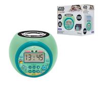 LEXIBOOK, Magnífico Reloj Proyector Star Wars con Luz Nocturna Temporizador, Proyección de Techo Multicolor, Pantalla LCD Retroiluminada, Verde, RL977SWLXB
