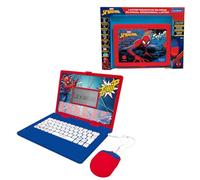 Lexibook, Marvel Spider-Man, Portátil Educativo Bilingüe, Inglés e Italiano, 164 Actividades, Matemáticas, Juegos de Lógica, Modo Música, Pantalla LCD, Rojo/Azul, JC601SPi5LXB