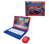 Lexibook, Marvel Spiderman JC601SPi3LXB - Ordenador portátil Educativo bilingüe inglés y alemán, 164 Actividades, matemáticas, Juegos de lógica, Modo música, Pantalla LCD, diseño de Spiderman, Color