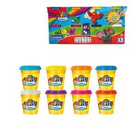 LEXIBOOK, Masa para modelar Suave y moldeable - 8 Piezas, CRDOUGH1LXB